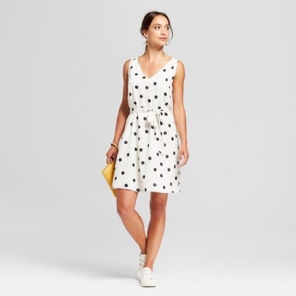 a new day Dresses & Skirts - Polka Dot V-Neck Dress